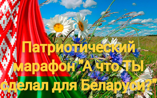 Патриотический марафон трудового воспитания "А что ты сделал для Беларуси?"
