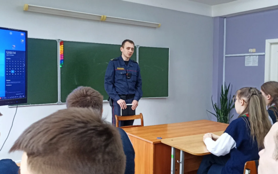 Профилактическая беседа с учащимися 5-11 классов с участием участкового инспектора ИДН Ошмянского РОВД