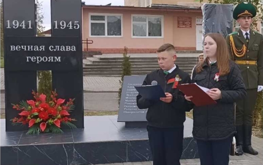 Учащиеся школы приняли участие в митинге "Великой Победе - 80!"