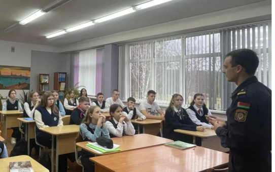 Единый школьный день с участием начальника ИДН Ошмянского РОВД